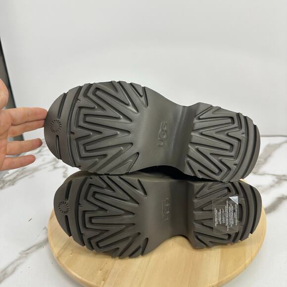 UGG Classic Ultra Mini New Heights Boots Chestnut Womens Size 10 Platform - Picture 5 of 10